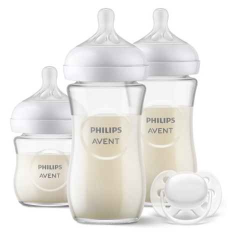 Philips AVENT Novorozenecká startovní sada Natural Response skleněná SCD878/11