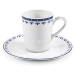Šálek s podšálkem na espresso, 0,09 l, HyggeLine, modrá, Leander, český porcelán Bez monogramu: 