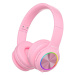 Sluchátka PowerLocus Wireless Headphones for kids PLED (pink)