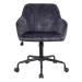 LuxD Dizjanová kancelářská židle Esmeralda tmavě šedý samet