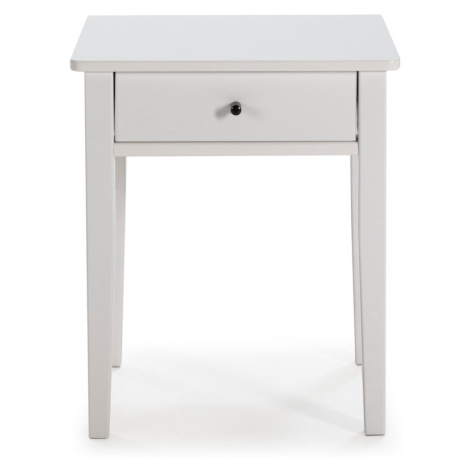 Bílý noční stolek z borovicového dřeva Bart – Marckeric