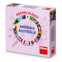 DINO - Poznej Vlajky Amerika A Austrálie Cestovní Hra