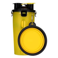 Surtep Cestovní láhev na vodu a granule 2v1, barva Žlutá
