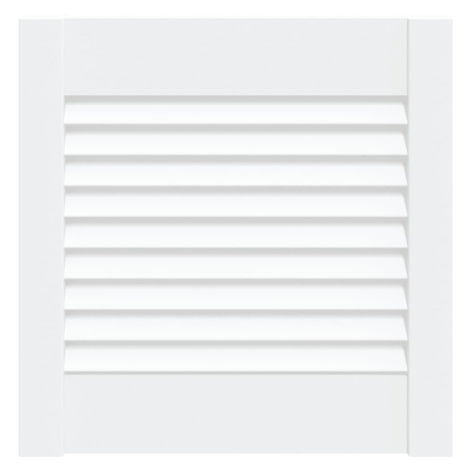 vidaXL Nábytková dvířka lamelový design bílá 39,5 x 39,4 cm borovice