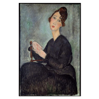 Obrazová reprodukce Portrait of Dedie (Odette Hayden), Modigliani, Amedeo, 26.7 × 40 cm