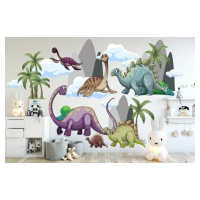 Nálepka na zeď pro děti ztracený svět dinosaurů