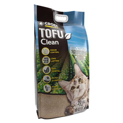 Croci Tofu Clean kočkolit - výhodné balení: 2 x 20 l (ca. 18 kg)