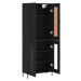 vidaXL Skříň highboard černá 69,5 x 34 x 180 cm kompozitní dřevo