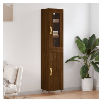 vidaXL Skříň highboard hnědý dub 34,5 x 34 x 180 cm kompozitní dřevo