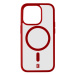 Cellularline POP MAG zadní kryt s MagSafe Apple iPhone 15 Pro čirý/červený