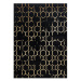 Kusový koberec Gloss BB407C C72 86 black/gold 200x290 cm