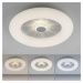 LEUCHTEN DIREKT is JUST LIGHT LED stropní svítidlo bílé kruhové 50x50 křišťálový efekt stmívatel