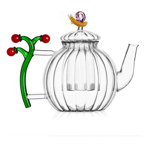 Ichendorf Milano designové konvice Teapot Optic Tomatoes and Snail