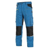 Pánské montérkové kalhoty CXS STRETCH, světle modré-černé
