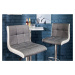 LuxD Designová barová židle Modern šedobílá