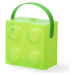 LEGO box s rukojetí - průsvitná zelená