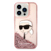 Karl Lagerfeld KLHCP14XLNKHCP hard silikonové pouzdro iPhone 14 PRO MAX 6.7" pink Glitter Karl H