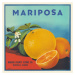 Obrazová reprodukce Mariposa Brand Citrus, Florida Crate Labels, 40 × 40 cm