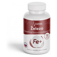 Vitamax Železo  kyselina listová  vitamín C 30 tablet