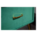 LuxD Stylový noční stolek Lena smaragdově zelený samet