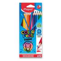 Pastelky Maped Color'Peps Strong - 12 barev