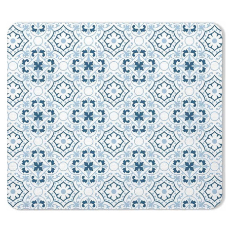 Bílo-modrá koupelnová předložka z křemeliny 35x45 cm Atlanta – douceur d'intérieur