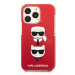 Karl Lagerfeld KLHCP13XTPE2TR hard silikonové pouzdro iPhone 13 Pro MAX 6.7" red Karl & Choupett