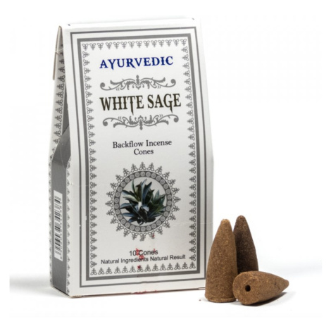 Vonné kužele Ayurvedic “Tekoucí Dým“ - White Sage, 30 g.