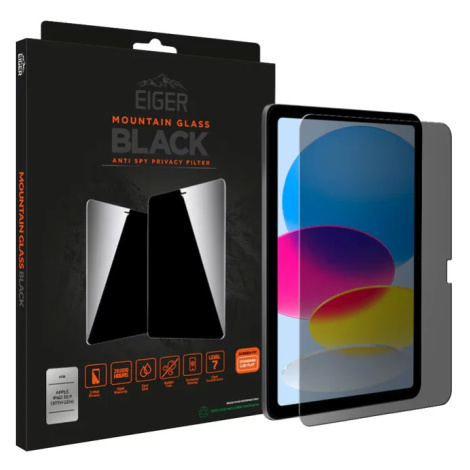 Ochranné sklo Eiger Mountain Glass Black Privacy Tablet 2.5D Screen Protector for Apple iPad 10. Eiger Glass