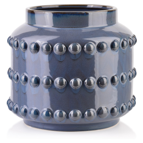 Mondex Keramická váza MIGLIORE 21,5 cm modrá