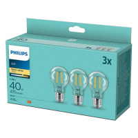 Philips SADA 3x LED Žárovka VINTAGE Philips E27/4,3W/230V 2700K