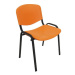 Konferenční plastová židle ISO Červená