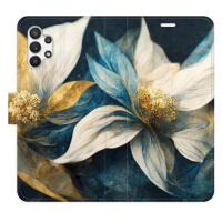 iSaprio flip pouzdro Gold Flowers pro Samsung Galaxy A32