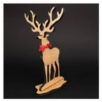 AMADEA Dřevěná dekorace jelen, výška 19 cm