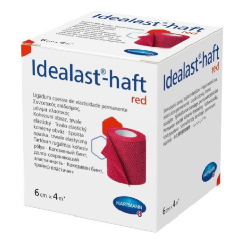 Obin.elast.Idealast-haft color 6cmx4m/1ks červená Hartmann