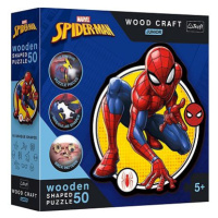 TREFL wood craft junior puzzle Spiderman: Síla 50 dílků