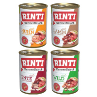 Rinti Kennerfleisch Mix jehněčího, kuřecího, kachního masa a zvěřiny, 24× 400 g