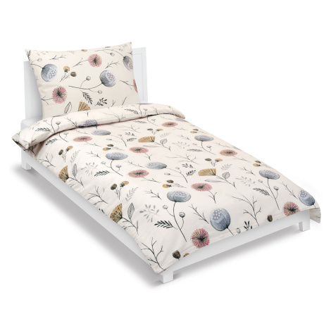 BELLATEX Povlečení flanel 12/709 makovice 140 × 200, 70 × 90