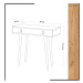 Hanah Home Konzolový stolek Dokka 80 cm hnědý/bílý