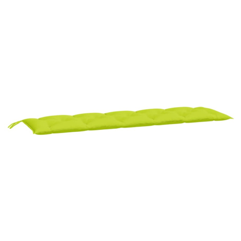 vidaXL Poduška na zahradní lavici jasně zelená 180x50x7cm látka oxford