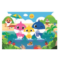 Trefl Puzzle Baby Shark s rodinou na dovolené 60 dílků