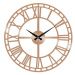 Wallity Dekorativní nástěnné hodiny Pulos 48 cm měděné