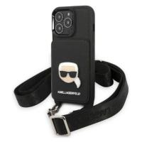 Kryt Karl Lagerfeld iPhone 13 Pro hardcase Saffiano Metal Karl Head (KLHCP13LSAKHPK)