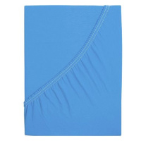 B.E.S. PETROVICE Prostěradlo Jersey česaná bavlna MAKO 160 × 200 cm, nebesky modré