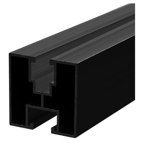 Hliníkový montážní H profil 40x40mm 2,40 m černý