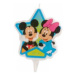 Svíčka na dort Mickey a Minnie 7,5cm - Dekora