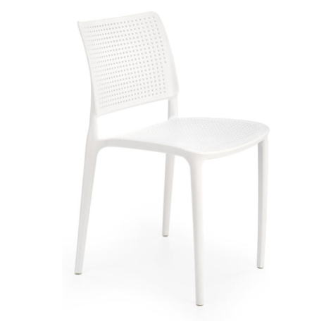 Plastová jídelní židle Capri bílá