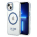 Guess GUHMP14MHTRMB hard silikonové pouzdro iPhone 14 PLUS 6.7" blue Metal Outline Magsafe