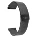 Síťovaný nerezový řemínek FIXED Mesh Strap s Quick Release pro smartwatch 18mm, černá