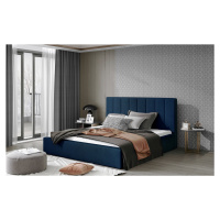 Artelta Manželská postel AUDREY | 140 x 200 cm Barva: Modrá / Monolith 77